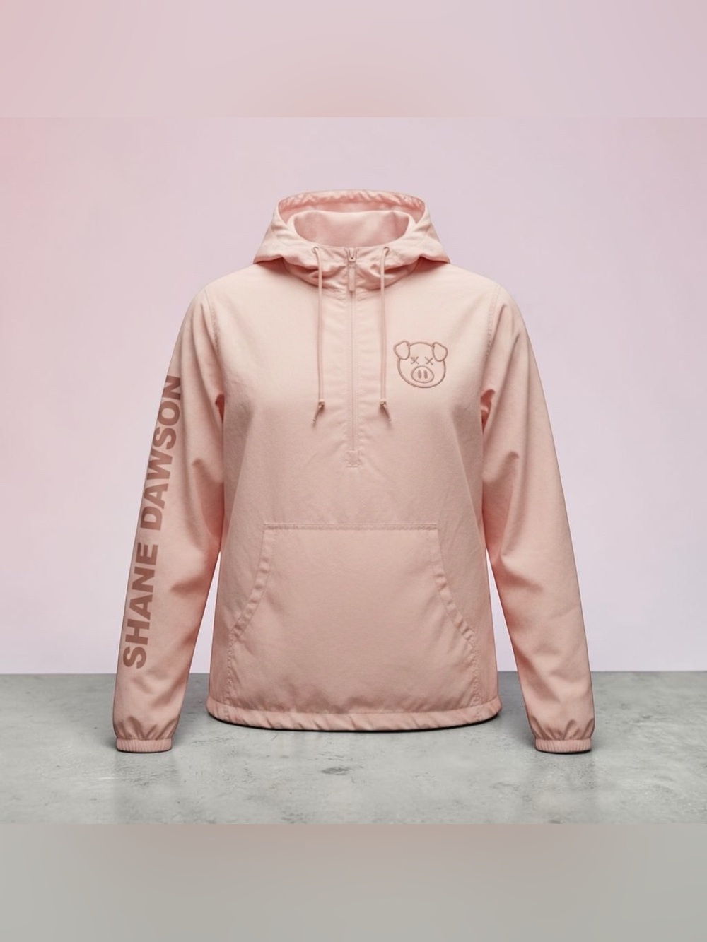 Shane Dawson Light Pink windbreaker 
Pullover Jacket